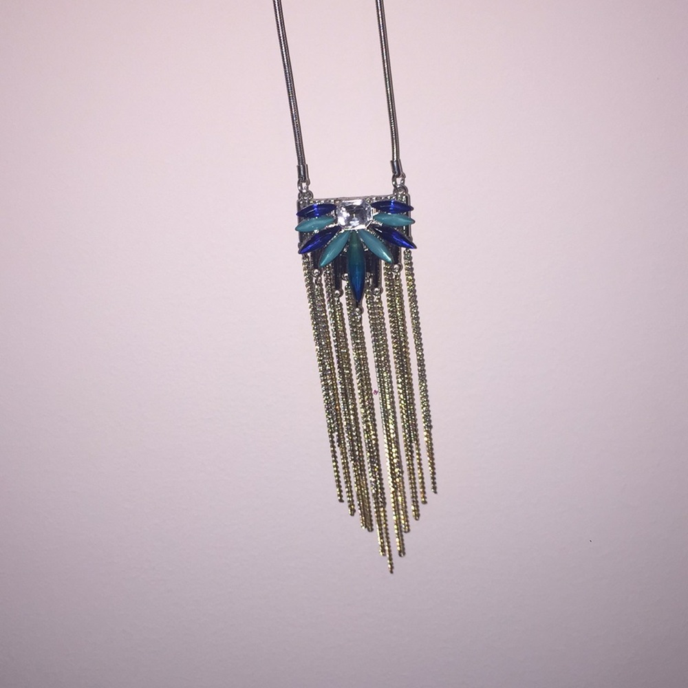 Jennifer Lopez Long Statement Necklace